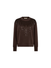 Load image into Gallery viewer, Mos Mosh Neve Glam Sweatshirt with rhinestones
