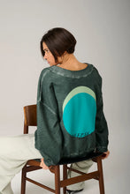 Load image into Gallery viewer, Liv Bergen Sky Circle Sweater in Deep Sky
