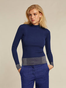 Beaumont Lucas Sweater in Blue