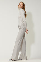 Load image into Gallery viewer, Luisa Cerano Bootcut Pants with Slit Hem in Stone
