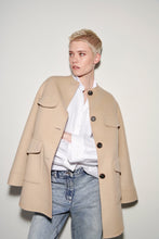 Load image into Gallery viewer, Luisa Cerano Double-Face 3/4 Coat in Cashew
