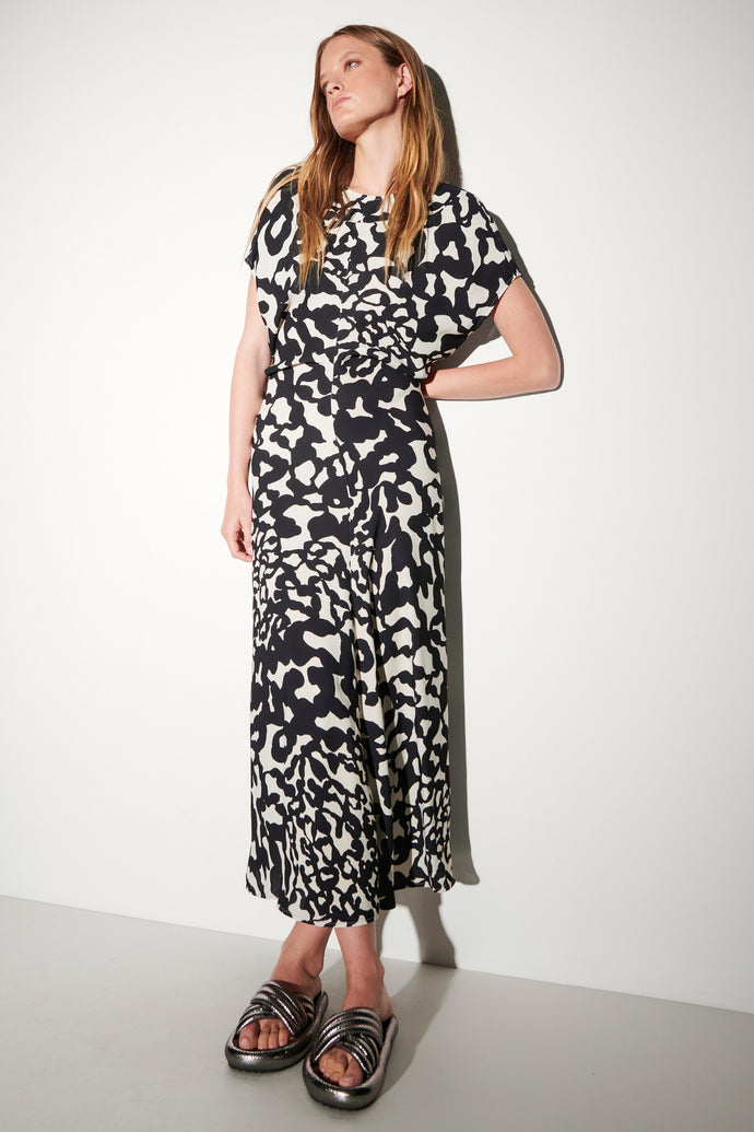 Luisa Cerano Maxi Animal Printed Dress