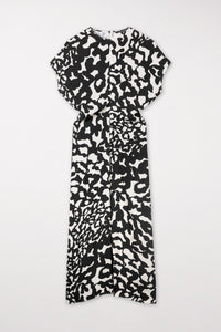 Luisa Cerano Maxi Animal Printed Dress