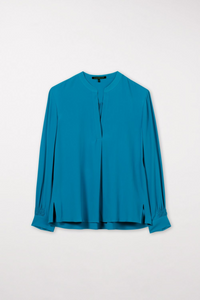 Luisa Cerano Silk Blend Tunic Shirt