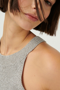 Luisa Cerano Turtleneck Top with Shimmer