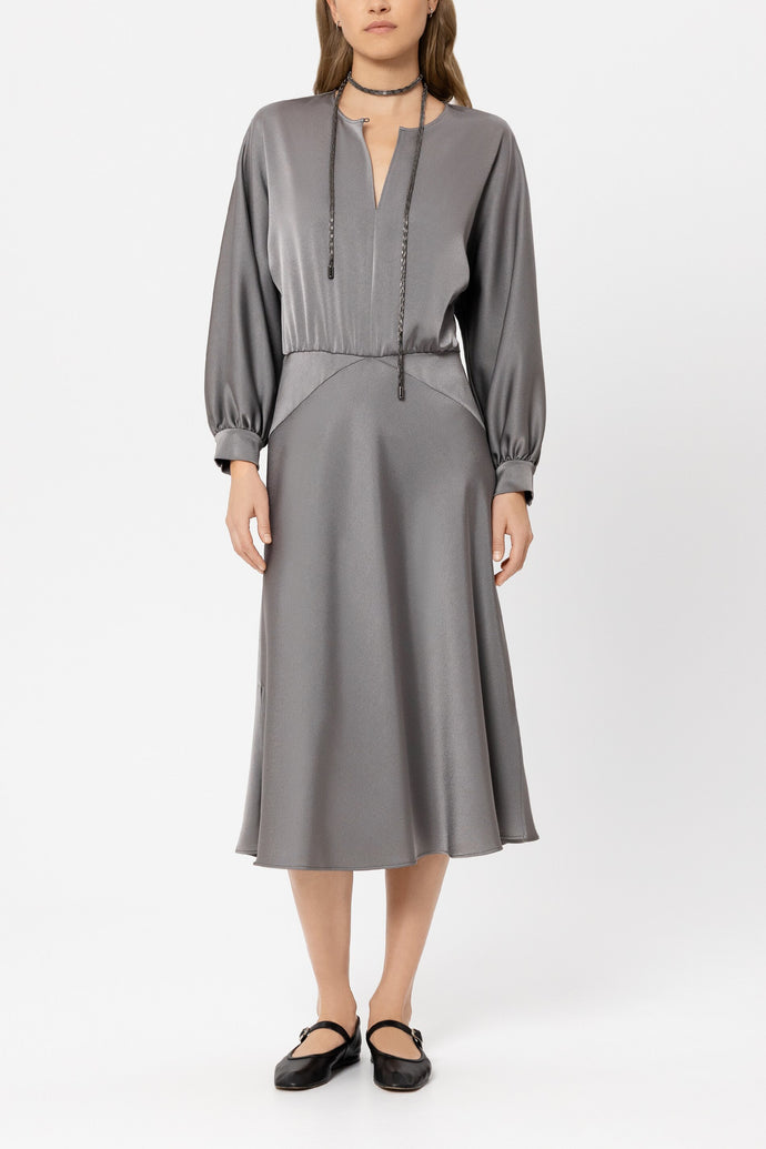 Luisa Cerano Maxi Shiny Look Dress
