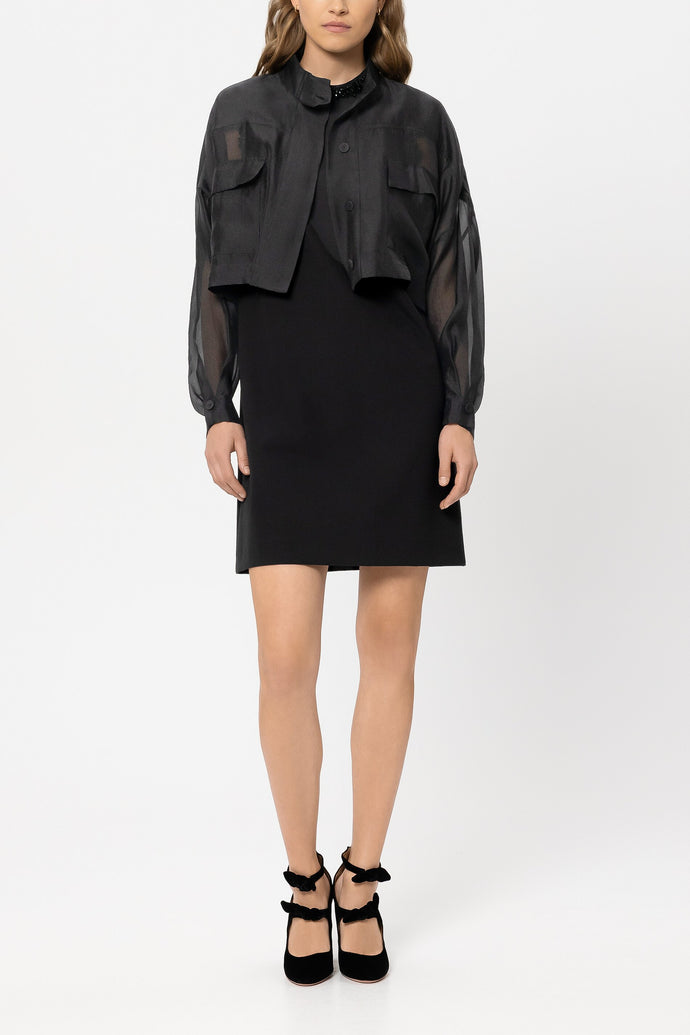 Luisa Cerano Mesh Shirt Jacket