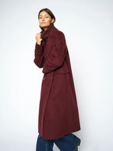 Load image into Gallery viewer, Mos Mosh Alva Loisa Mock Neck Coat in Port Royal
