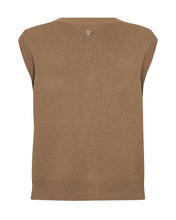 Load image into Gallery viewer, Mos Mosh Ayana Wool Knit Vest in Dark Camel
