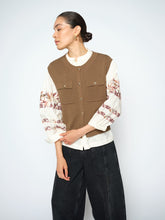 Load image into Gallery viewer, Mos Mosh Ayana Wool Knit Vest in Dark Camel
