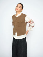 Load image into Gallery viewer, Mos Mosh Ayana Wool Knit Vest in Dark Camel
