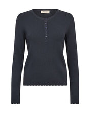Load image into Gallery viewer, Mos Mosh Aliz Caliz Plain Knit in Navy
