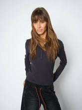 Load image into Gallery viewer, Mos Mosh Aliz Caliz Plain Knit in Navy
