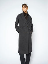 Load image into Gallery viewer, Mos Mosh Alva Loisa Mock Neck Coat in Antracite
