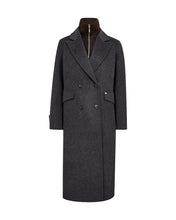Load image into Gallery viewer, Mos Mosh Alva Loisa Mock Neck Coat in Antracite
