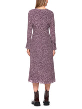 Load image into Gallery viewer, MarcCain Maxi Dress with Polka Dot Print in Winetasting
