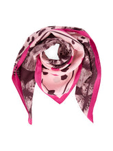 Load image into Gallery viewer, MarcCain Printed Silk Shawl in Winetasting
