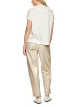 Load image into Gallery viewer, MarcCain  Blouse with Lurex and Gold Print
