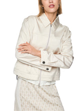 Load image into Gallery viewer, MarcCain Shiny Bomber Jacket in White
