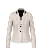 Load image into Gallery viewer, MarcCain  Printed Blazer in Scuba Jersey in Beige
