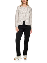 Load image into Gallery viewer, MarcCain  Printed Blazer in Scuba Jersey in Beige
