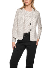 Load image into Gallery viewer, MarcCain  Printed Blazer in Scuba Jersey in Beige
