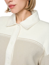 Load image into Gallery viewer, MarcCain Cardigan with Denim Detail in Beige
