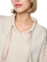Load image into Gallery viewer, MarcCain Oversized Sweatshirt with Hotfix Stones in Beige
