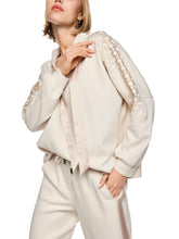 Load image into Gallery viewer, MarcCain Oversized Sweatshirt with Hotfix Stones in Beige

