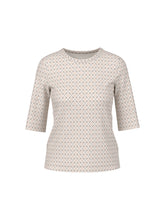 Load image into Gallery viewer, MarcCain Organic Cotton T-Shirt with Print in Beige
