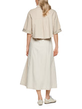 Load image into Gallery viewer, MarcCain Short Denim Blouse in Beige
