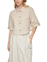 Load image into Gallery viewer, MarcCain Short Denim Blouse in Beige
