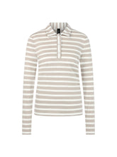 Load image into Gallery viewer, MarcCain Polo Shirt with Lurex Glow in Champaign
