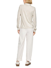 Load image into Gallery viewer, MarcCain Polo Shirt with Lurex Glow in Champaign
