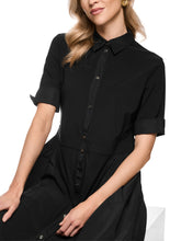 Load image into Gallery viewer, MarcCain Stretch Midi Dress in Black
