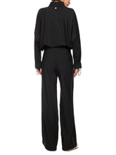 Load image into Gallery viewer, MarcCain WELKOM Pull-On Pinstripe Trousers in Black/White
