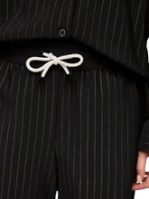 Load image into Gallery viewer, MarcCain WELKOM Pull-On Pinstripe Trousers in Black/White
