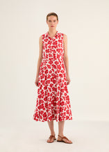 Load image into Gallery viewer, Rosso35 Long Printed Sleeveless Dress in Red
