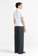 Load image into Gallery viewer, Rich &amp; Royal T-Shirt with Ruffled Collar in White
