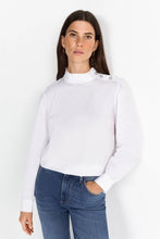 Load image into Gallery viewer, Rich &amp; Royal White Blouse with Ruffle Collar
