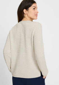 Olsen Long Sleeve Pullover in Caffe Latte
