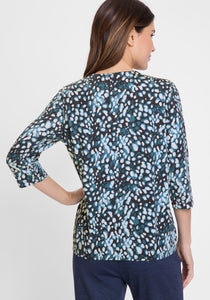 Olsen Long Sleeve T-Shirt in Inky Blue