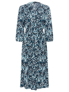 Olsen Woven Long Dress in Inky Blue