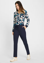 Load image into Gallery viewer, Olsen Casual Cropped Trousers in Inky Blue
