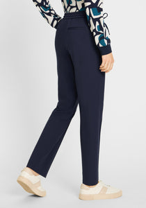 Olsen Casual Cropped Trousers in Inky Blue