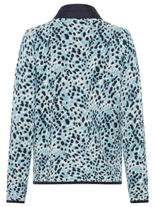 Olsen Long Sleeve Cardigan in Light Teal