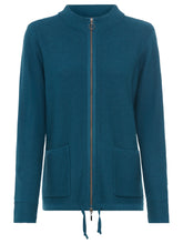 Load image into Gallery viewer, Olsen Long Sleeve Cardigan in Midnight Teal
