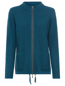 Olsen Long Sleeve Cardigan in Midnight Teal