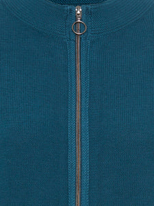 Olsen Long Sleeve Cardigan in Midnight Teal