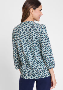 Olsen Long Sleeve T-Shirt in Midnight Teal
